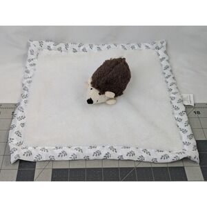 Parents Choice Brown Hedgehog Plush White Security Blanket Stuffed Animal Toy